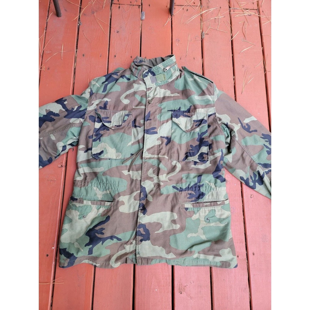Vintage LAKEVIEW SPORTSWEAR Military CAMO Field Jacket Men's XL Insulated